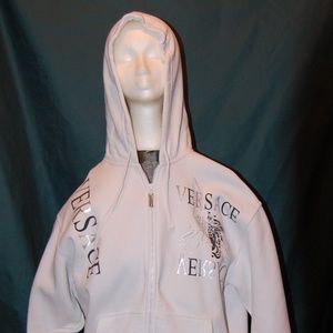 Versace Classic Jean Couture White Hoodie XXL